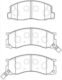 Комплект тормозных колодок AISIN A1N093